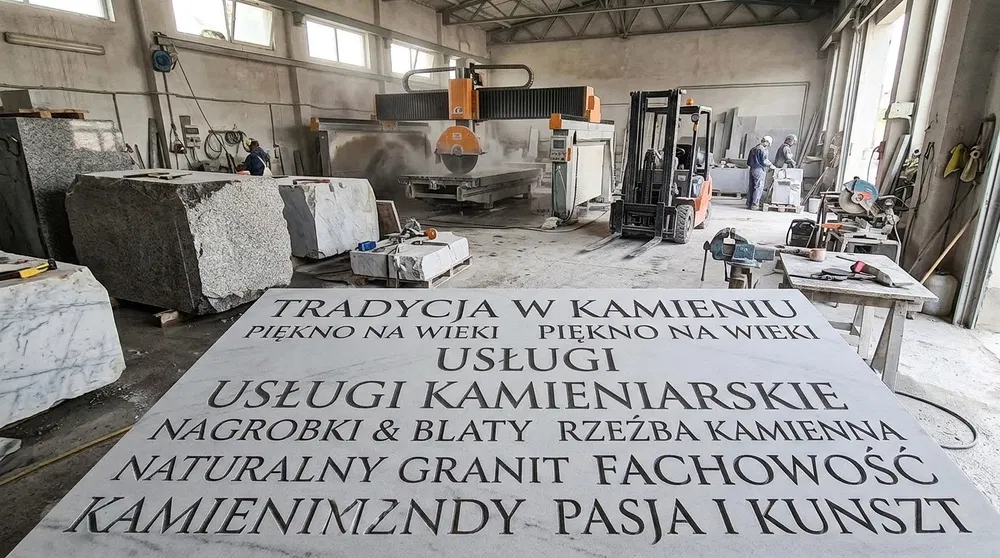 Sprzedaż wyposażenia zakładu kamieniarskiego z możliwością przejęcia działalności